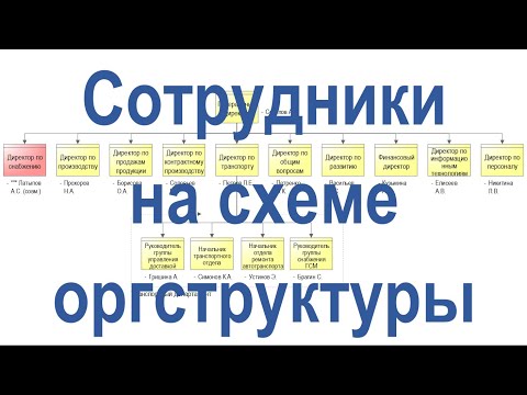 Видео: Отображение сотрудников на схеме организационной структуры