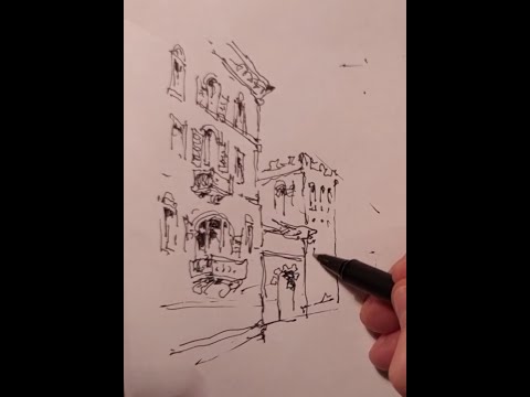 Видео: Как нарисовать улицу живой линией. Разбор ошибок в описании.