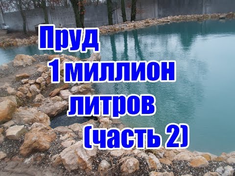 Видео: Пруд на 1 миллион литров (часть 2)