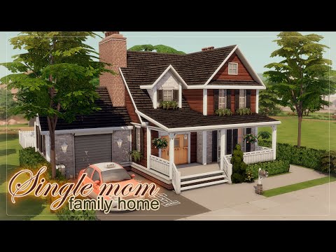 Видео: Дом мамы одиночки 👪| Симс 4: Строительство | Single Mom Family Home | The Sims 4: Speed Build