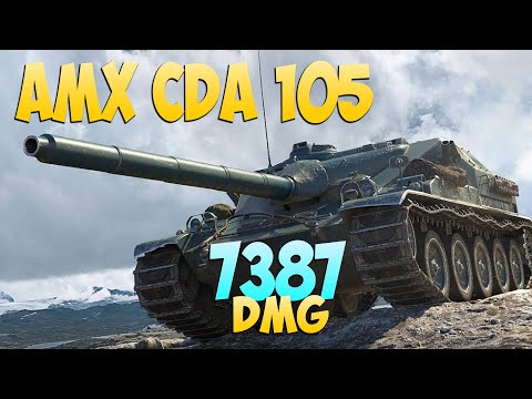 Видео: AMX Cda 105 - 7 Фрагов 7.3K Урона - Агрессивный куст! - Мир Танков
