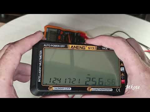 Видео: #7.5. Полный, подробный обзор мультиметра с часами и календарем, Aneng 613