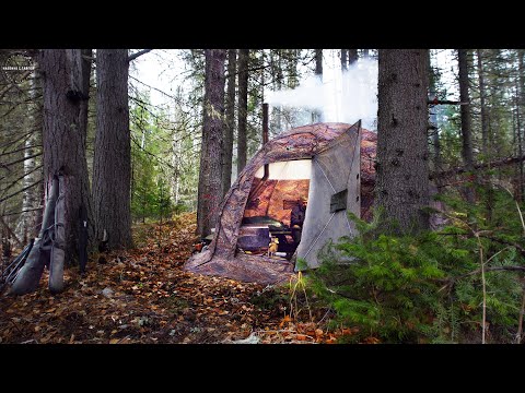 Видео: ЖДЁМ ЛЕДОСТАВ В ТАЙГЕ / ОХОТА В ДЕБРЯХ / БЫТ В ПАЛАТКЕ /  НА ВОДОМЁТЕ В ГЛУШЬ