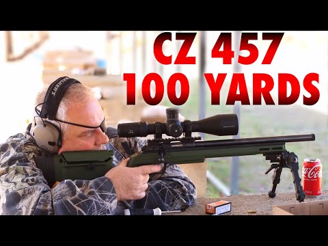 Видео: CZ 457 на 100 ярдов. Первые испытания.