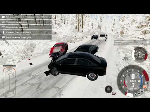 Видео: Шашки BeamNG drive на Honda Civic.