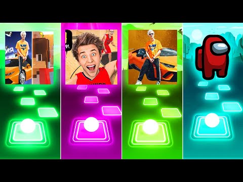 Видео: Ламба А4 VS Баскетболисты А4 VS ЛАМБА пчеловод VS Among Us - Tiles Hop EDM Rush