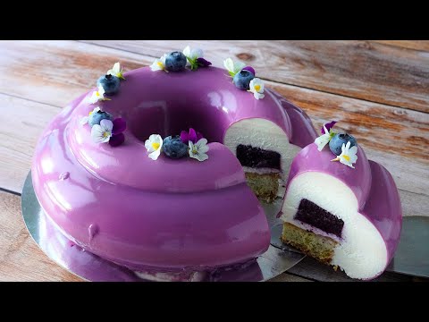 Видео: Рецепт звездного торта с ванилью, розмарином и черникой |ASMR| cakeshare