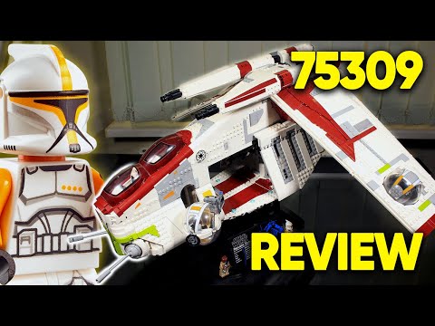 Видео: ПОСЛЕДНИЙ ГАНШИП В ЛЕГО?! ОБЗОР UCS НАБОРА LEGO STAR WARS 75309 - Республиканский Ганшип