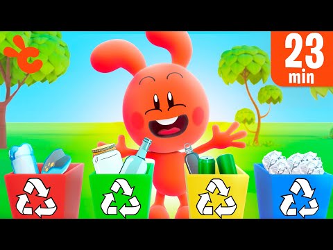 Видео: Куэйо учит Лоби о переработке! Cueio The Bunny Cartionds for Kids