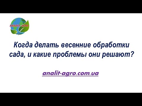 Видео: Когда делать весенние обработки сада, и какие проблемы они решают?