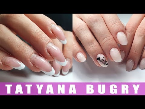 Видео: Коррекция Акригелем спустя 5недель/ Стемпинг Гель Красками/ Татьяна Бугрий