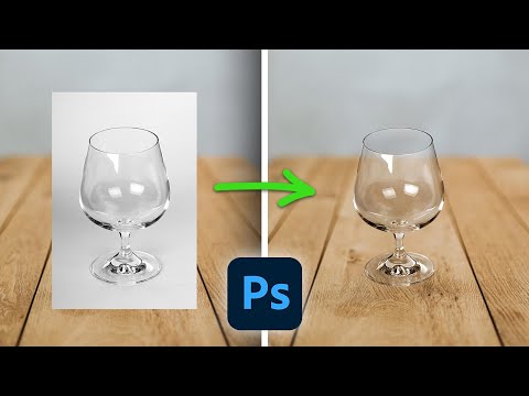 Видео: Как вырезать стеклянный объект в фотошопе
