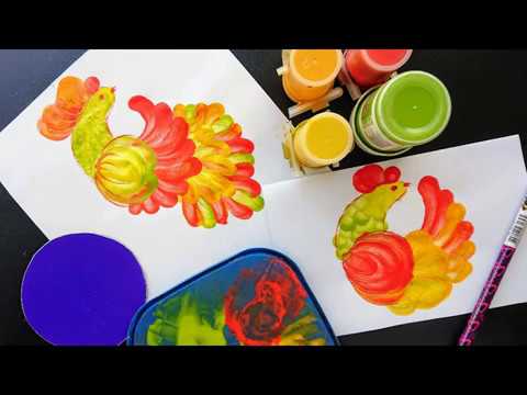 Видео: Мой блог о Петриковской росписи. Выпуск №19: "Учимся рисовать птичек"