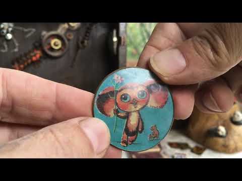 Видео: Чебурашка Cheburashka #チェブラーシカ #СССРзначки #коллекция #голубыеглаза #crocodile #маслопродам