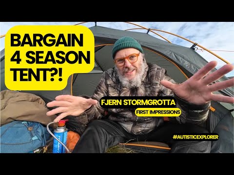 Видео: Fjern Stormgrotta — палатка на 4 сезона? - Мои первые впечатления #wildcampingscotland #autistice...