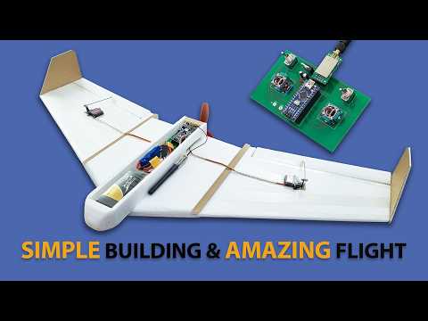 Видео: Постройте летающее крыло из простых материалов. Самодельный радиоуправляемый самолёт с дистанцион...