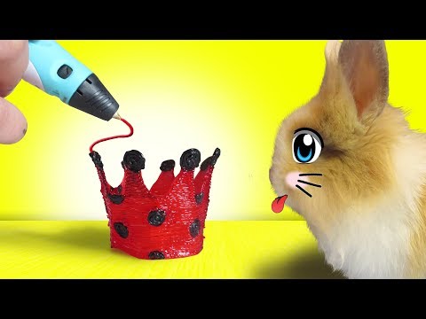 Видео: КРОЛИК БАФФИ и СМЕШНОЙ КОТ ! КОРОНА ДЛЯ ЛЕДИБАФ 3Д РУЧКОЙ! СУПЕР-КОТ ПОЛУЧИЛ ОЧКИ! NEW ЧЕЛЛЕНДЖ