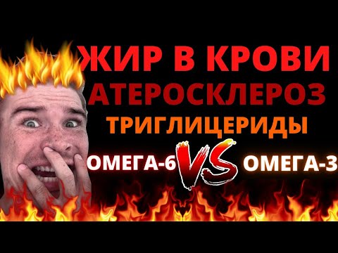 Видео: ЖИР В КРОВИ: Триглицериды, Атеросклероз, Омега-3, рыбий жир, Омега-6, растительные масла, холестерин