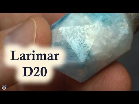 Видео: Раскрывая красоту океана: резка ларимара D20