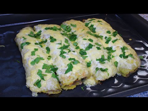 Видео: Картофельные рулеты с мясом, вкусная закуска, ужин от MAKBEL