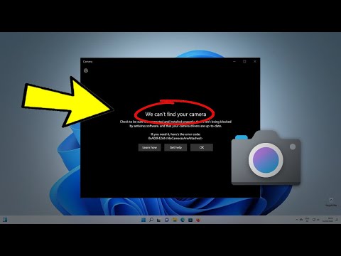 Видео: как исправить Не удалось найти камеру Windows 11/10 | Fix We can't find your camera 0xA00F4244 📷✔️