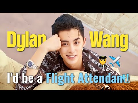 Видео: 19-летний Дилан Ван признался в CRINGE: «Я бы хотел стать бортпроводником!» ✈️王鹤棣