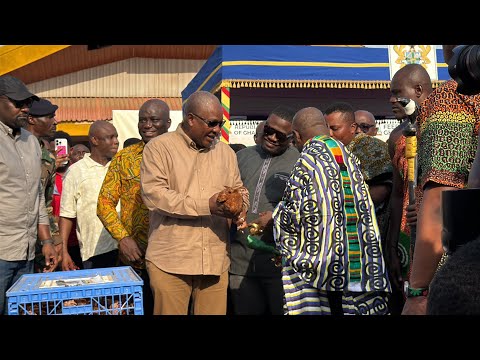 Видео: Посмотрите, как президент Махама наконец запускает проект Нкоконтикикити в Кумаси