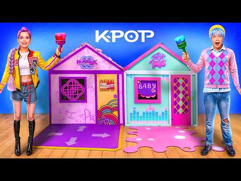 Видео: Руми и Бэйби Саджа построили секретные домики! К-Pop Охотницы на Демонов в реальной жизни!