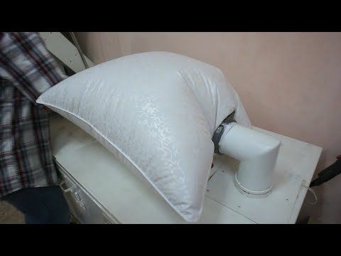 Видео: Аквачистка, стирка, реставрация подушек, пухо-перьевых изделий