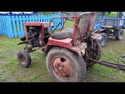 Видео: краткий обзор тракторишка самоделка.
