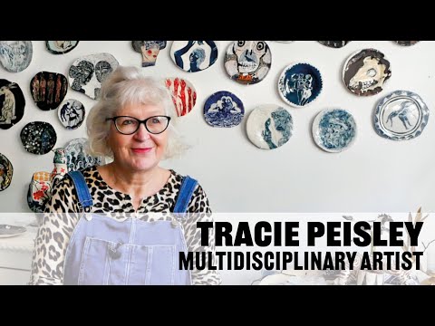 Видео: Интервью с многопрофильной современной художницей Трейси Пейсли о ее глубоком художественном виде...