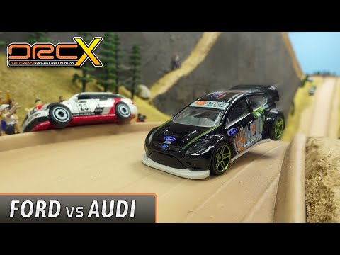 Видео: «Такого никогда не было» Diecast Rally Racing FORD против AUDI