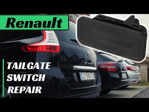 Видео: Ремонт кнопки выключателя крышки багажника - Renault