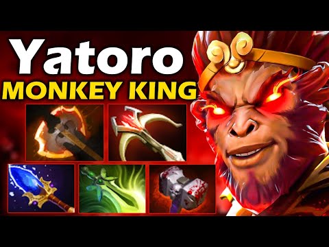 Видео: Яторо на Новом Манки Кинге, Возращение в Мету?! - Yatoro Monkey King 7.36 ДОТА 2
