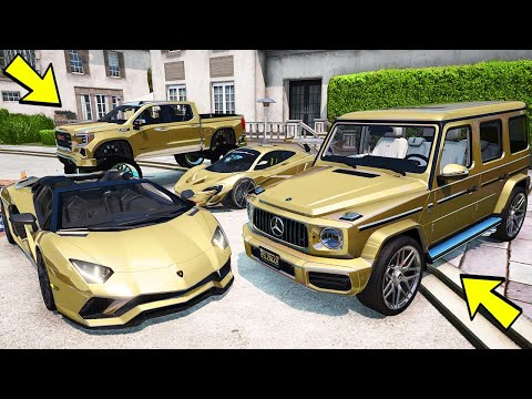 Видео: УГНАЛ КУЧУ ЗОЛОТЫХ ЧИТ ТАЧЕК ЗА 180 СЕКУНД! БИТВА ВОРОВ ГТА 5! ОБЗОР МОДА В GTA 5!