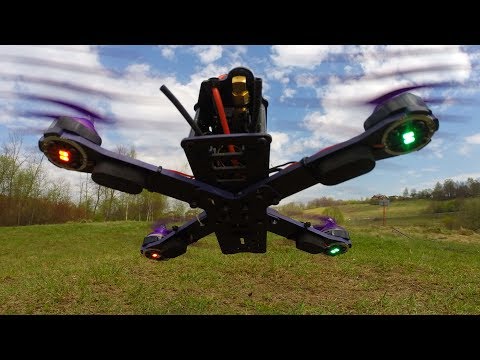 Видео: Eachine Wizard X220 FPV Racer Распаковка и Первый Полёт