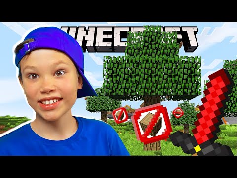 Видео: Прохождение Minecraft не ломая дерево Макс