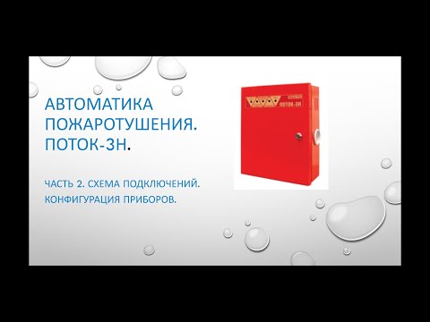 Видео: Пожаротушение Поток-3Н. Часть 2. Описание схемы. Конфигурация приборов.