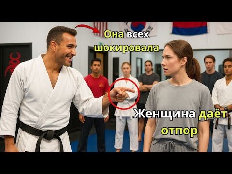 Видео: "Чёрный пояс предложил простой женщине бой в шутку — то, что произошло потом, ошеломило весь зал"