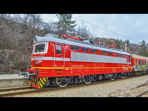 Видео: The renovated Škoda 68Е locomotives of BDZ / Реновираните локомотиви Шкода 68E на БДЖ