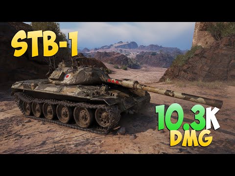 Видео: STB-1 - 2 Фрагов 10.3K Урона - Легкие враги! - Мир Танков