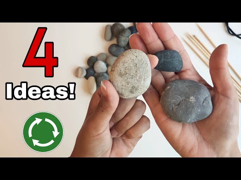 Видео: 4 красивых идеи с камешками!