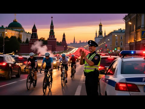 Видео: Октябрь в Москве. Велосипедисты традиционно собрались в центре. Ужас кошмар!