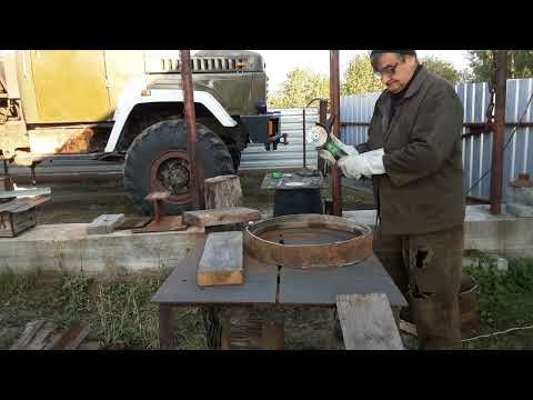 Видео: КрАЗ 255б, делаю диск 20 на 11,25 дюйма под шину 15 00 20, 16 00 20  ,,268,,