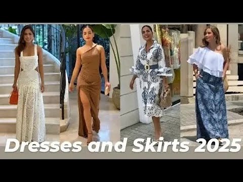 Видео: Модные платья и юбки 2025 года