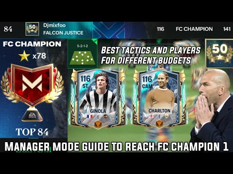 Видео: Тактика режима менеджера 5ATB РУКОВОДСТВО ПО FIFA CHAMPION 1 EASY FC MOBILE и лучшие игроки для л...