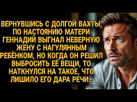 Видео: Геннадий выгнал жену с чужим ребёнком, но её вещи открыли шокирующую правду...