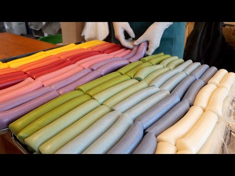 Видео: Место, где готовят самые жевательные рисовые лепешки всех времен - Korean Street Food