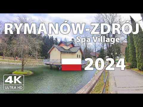 Видео: Рыманову-Здруй Польша Прогулка Walking Tour ☁️ 4K с Субтитрами