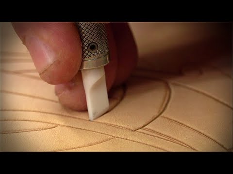 Видео: Резьба по коже - Змея викингов Knotwork | АСМР в реальном времени